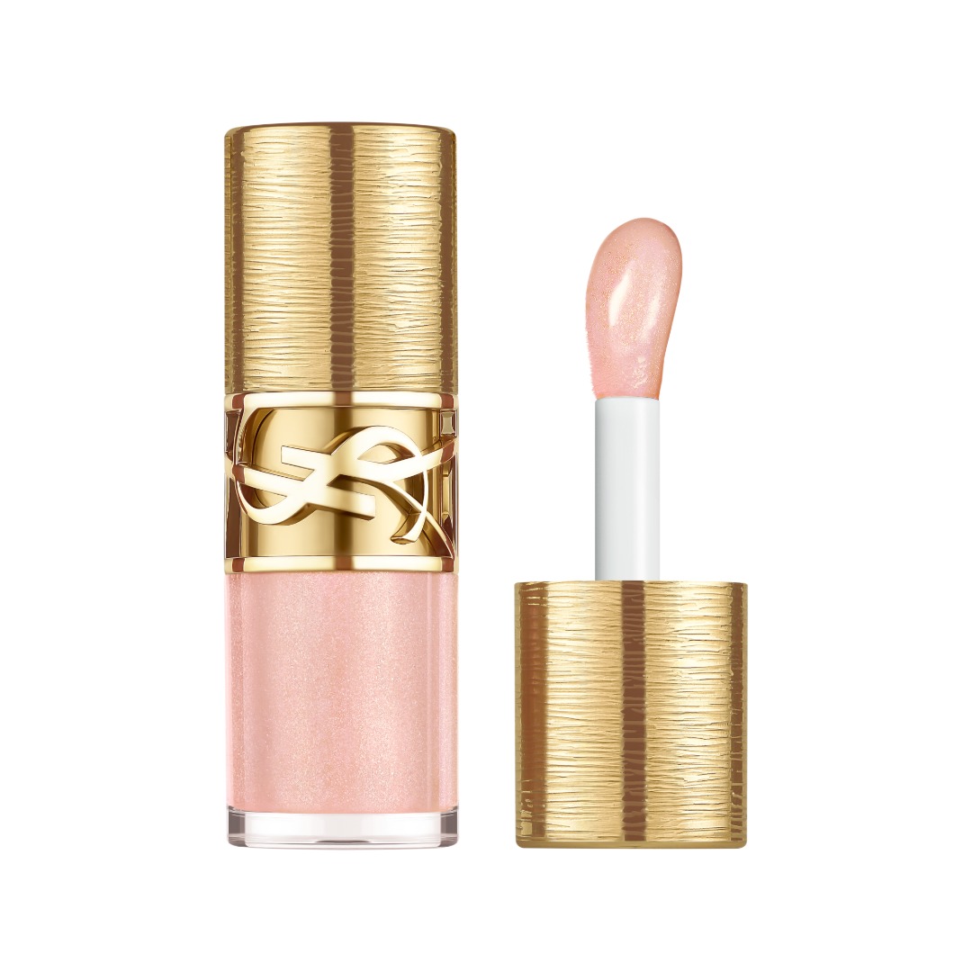 YSL Beauty Ysl Loveshine Plumping Lip Oil Gloss Limited Edition Shade 100 Sparkling Dream - Pearlescent Champagne Shimmer 40$